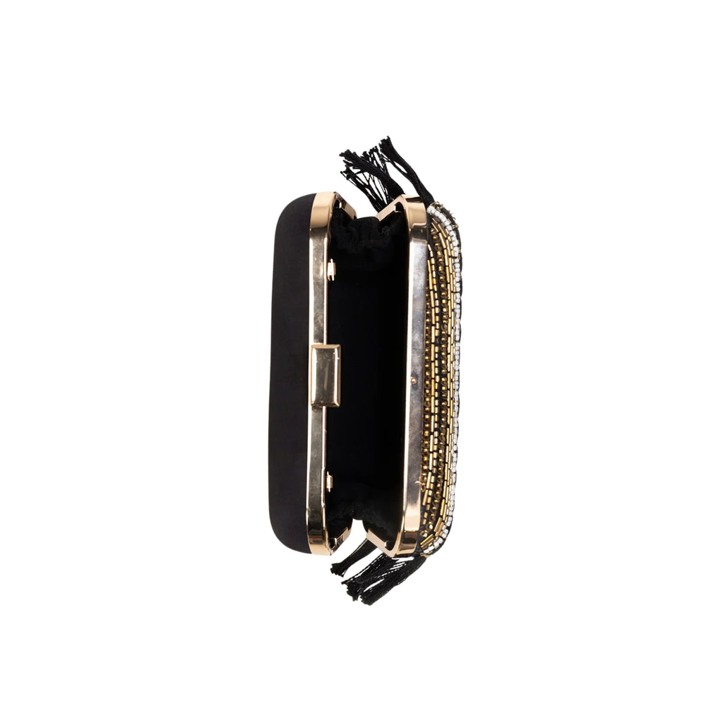 Beadwork Satin Clutch women Bag