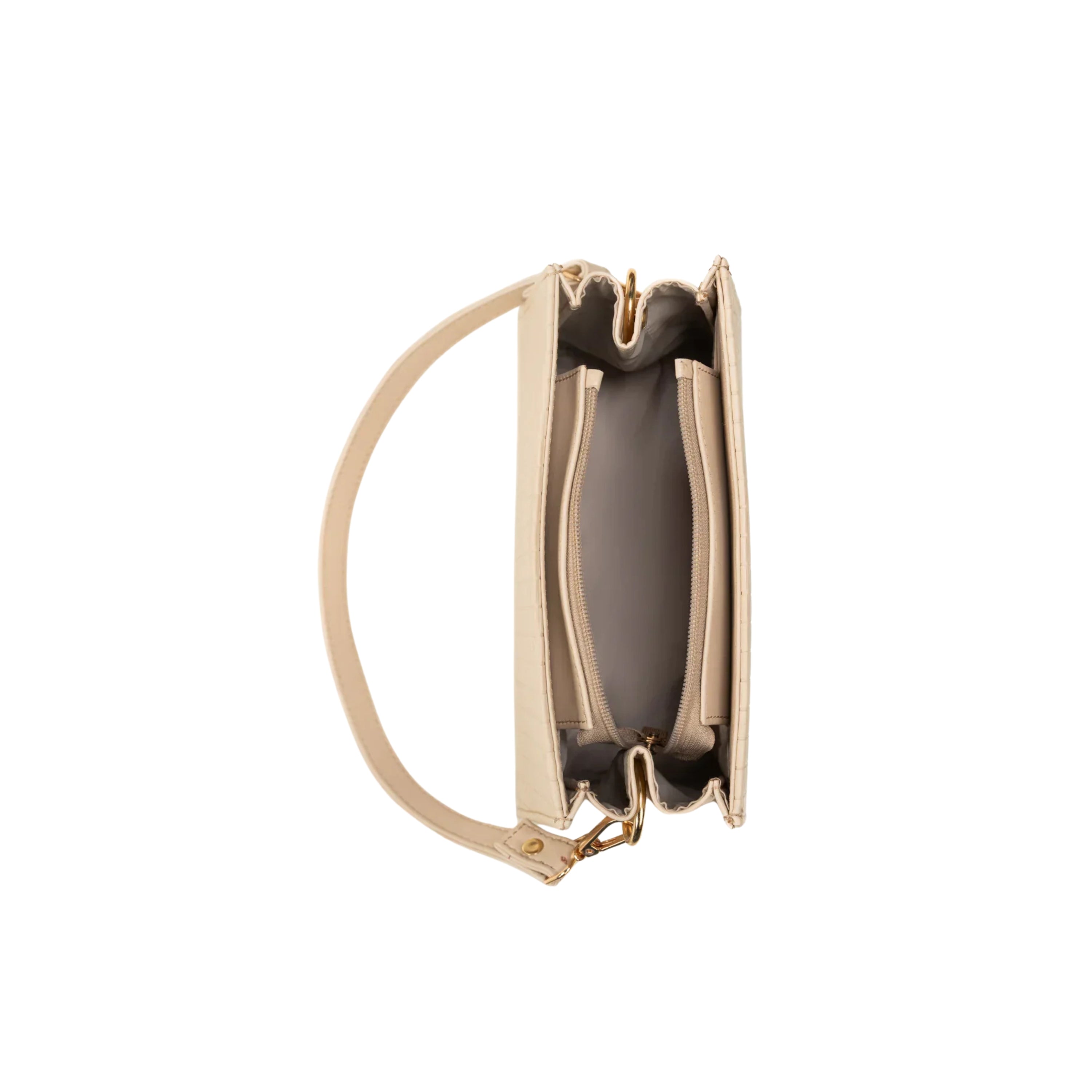 Boxed Beige Shoulder women Bag 